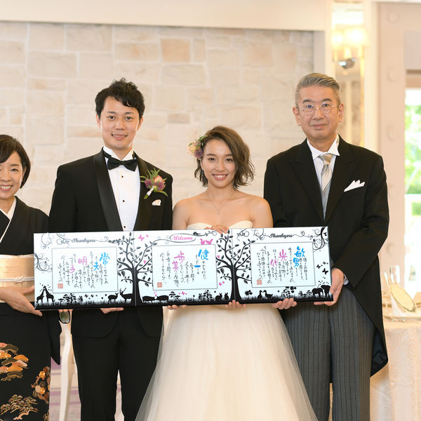 結婚式で両親への記念品はSANTA Factorへ